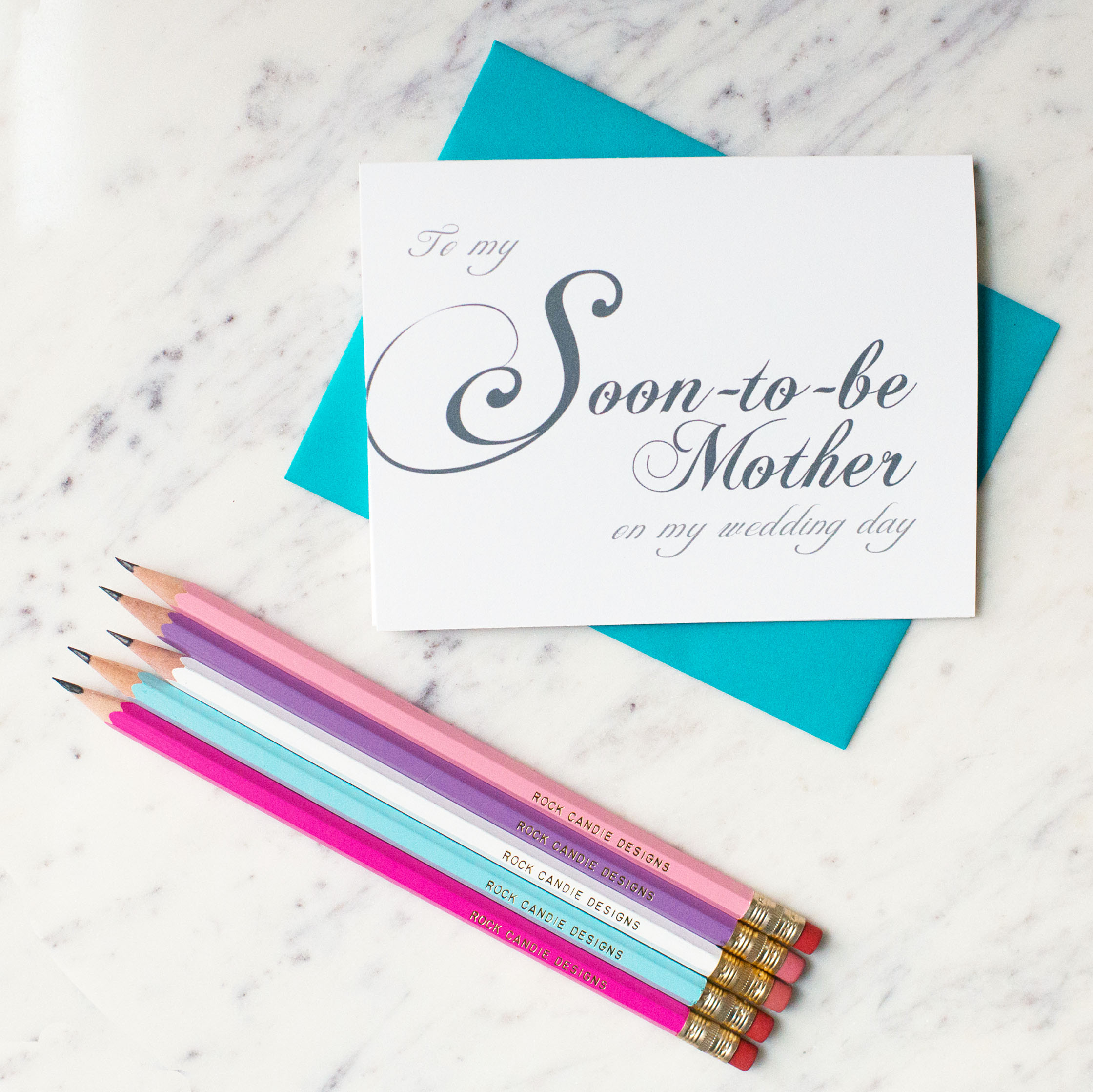 To My Soon-to-Be Mother on My Wedding Day Card