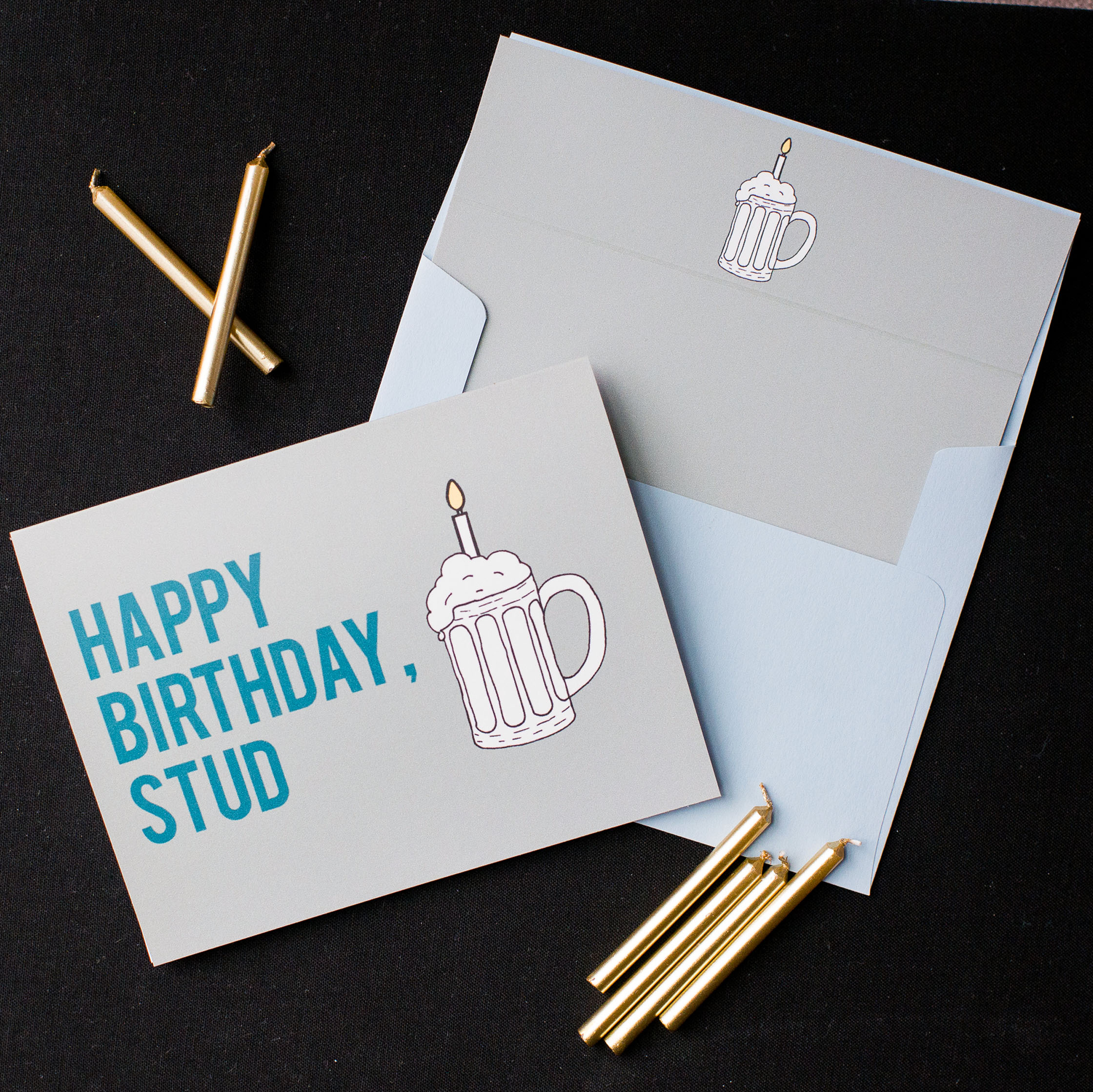 Happy Birthday, Stud Card