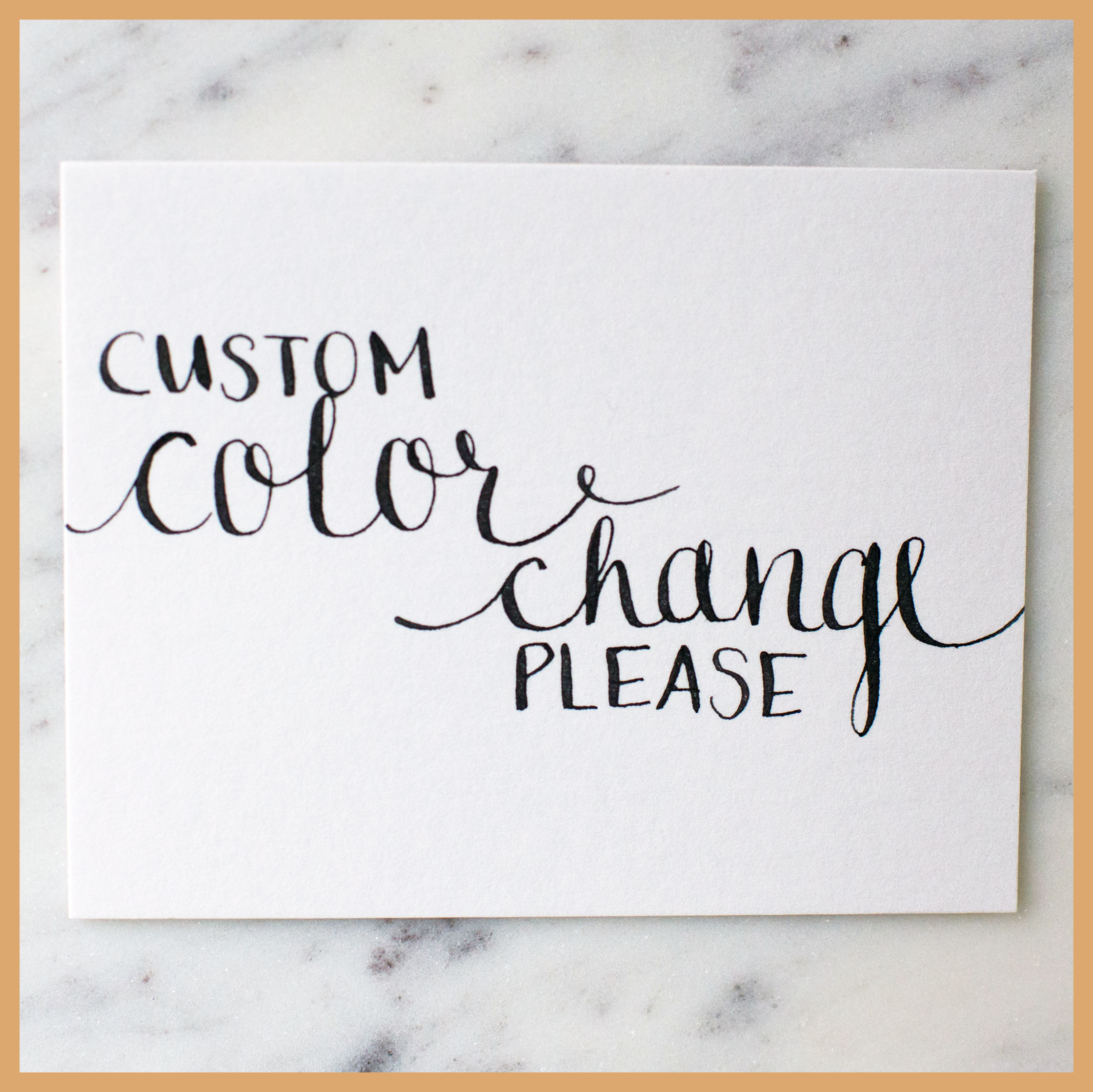 Custom Color Change