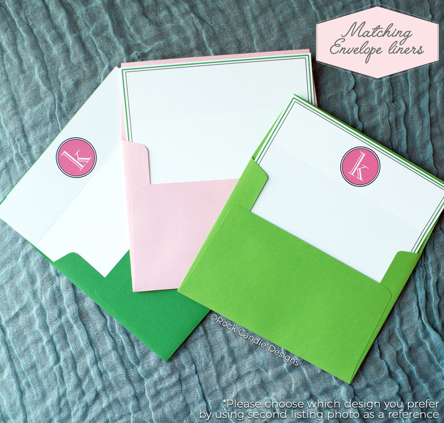 Monogram Envelope Liner — Rock Candie Designs Custom Wedding Stationery &  Greeting Cards