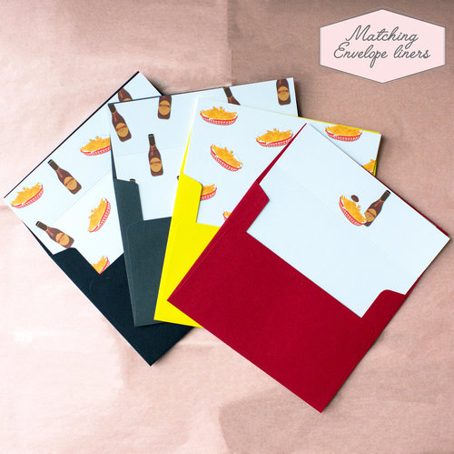 Vinegar and French Fries Buffalo Envelope Liner — Rock Candie