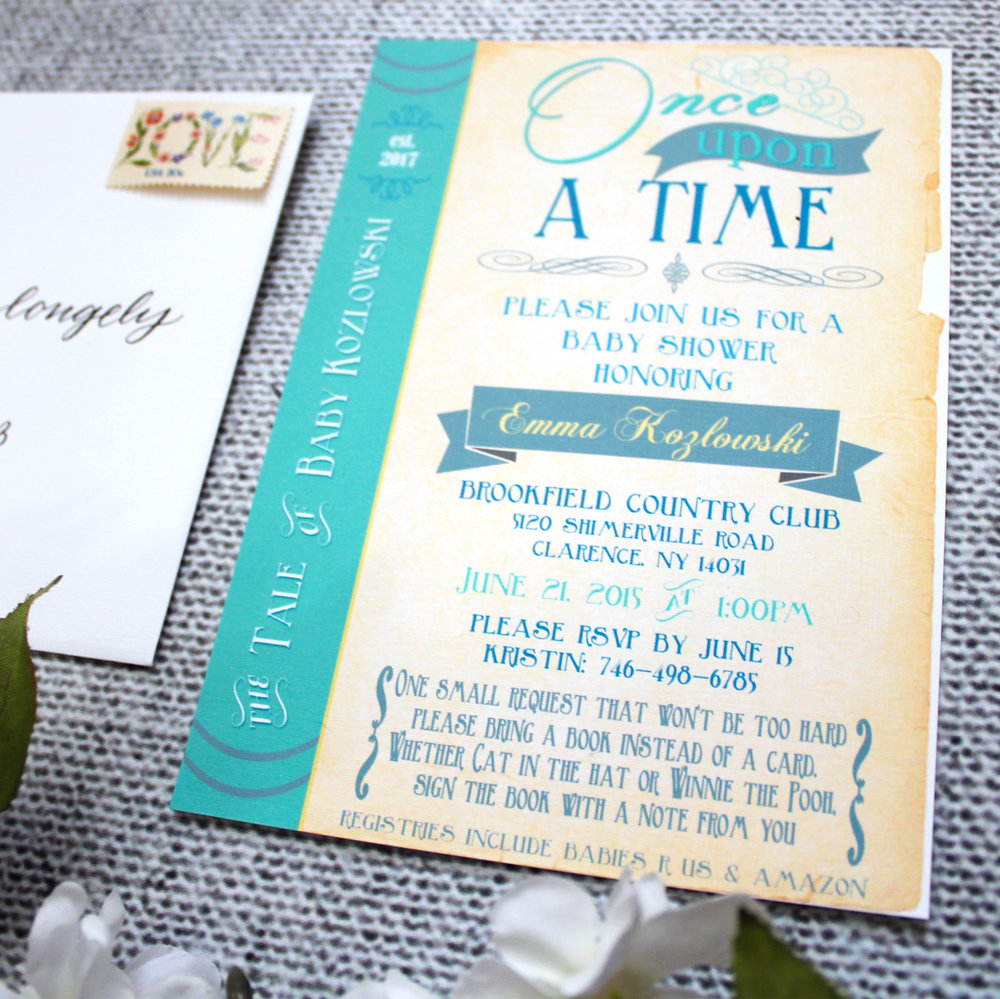 Shipped Invites Shipped Bridal Shower Invite Printed Invitations Printed Birthday Invitation Printed Baby Shower Invitation