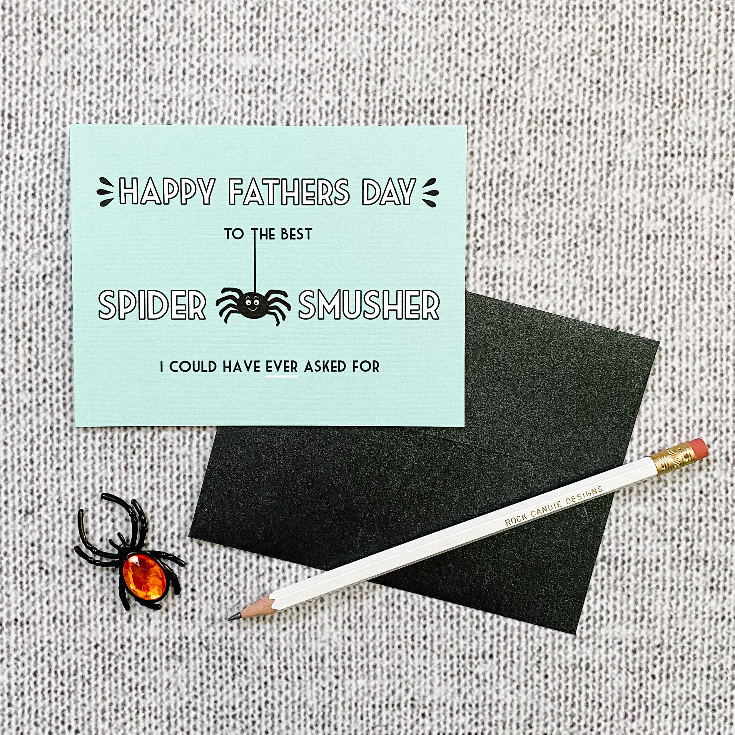 NEW LISTING: Best Spider Smusher Father's Day Card