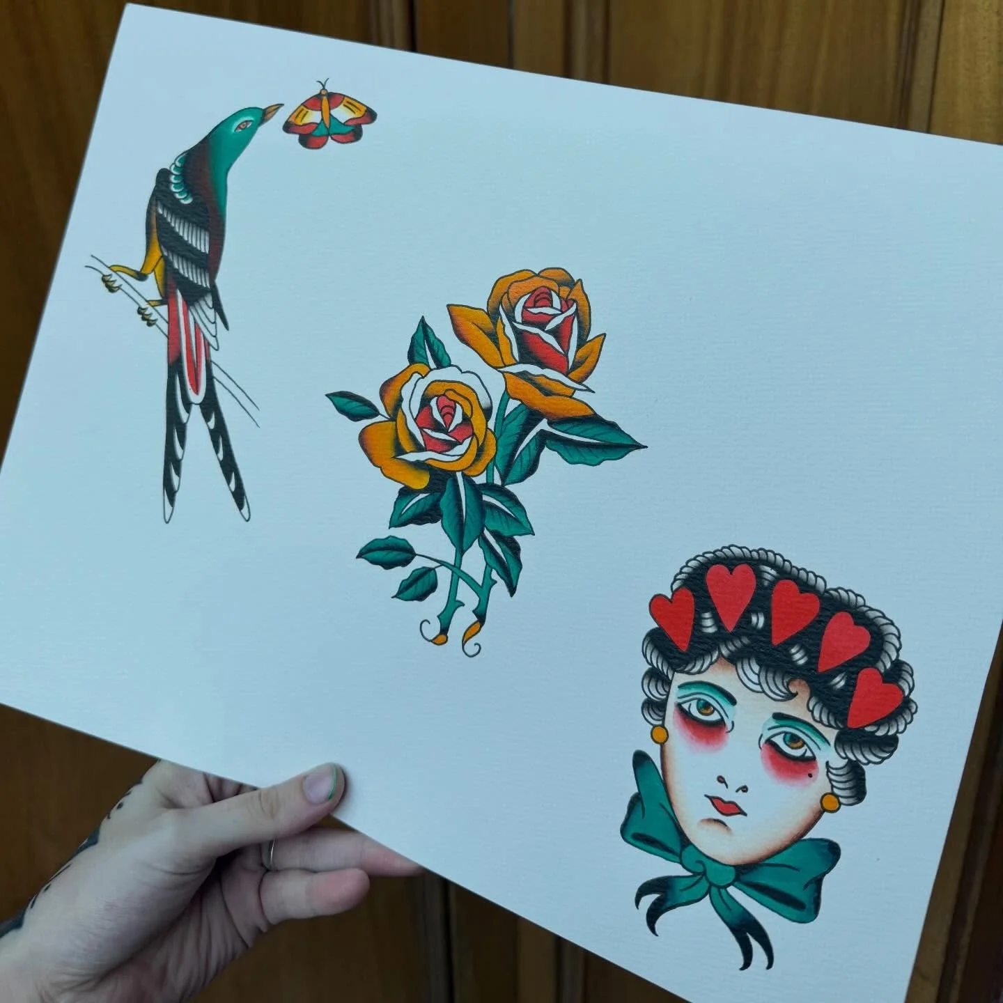 New designs available for tattooing at @blackrosetattooky 

#traditionaltattoo #folkarttattoo #blackrosetattoolex