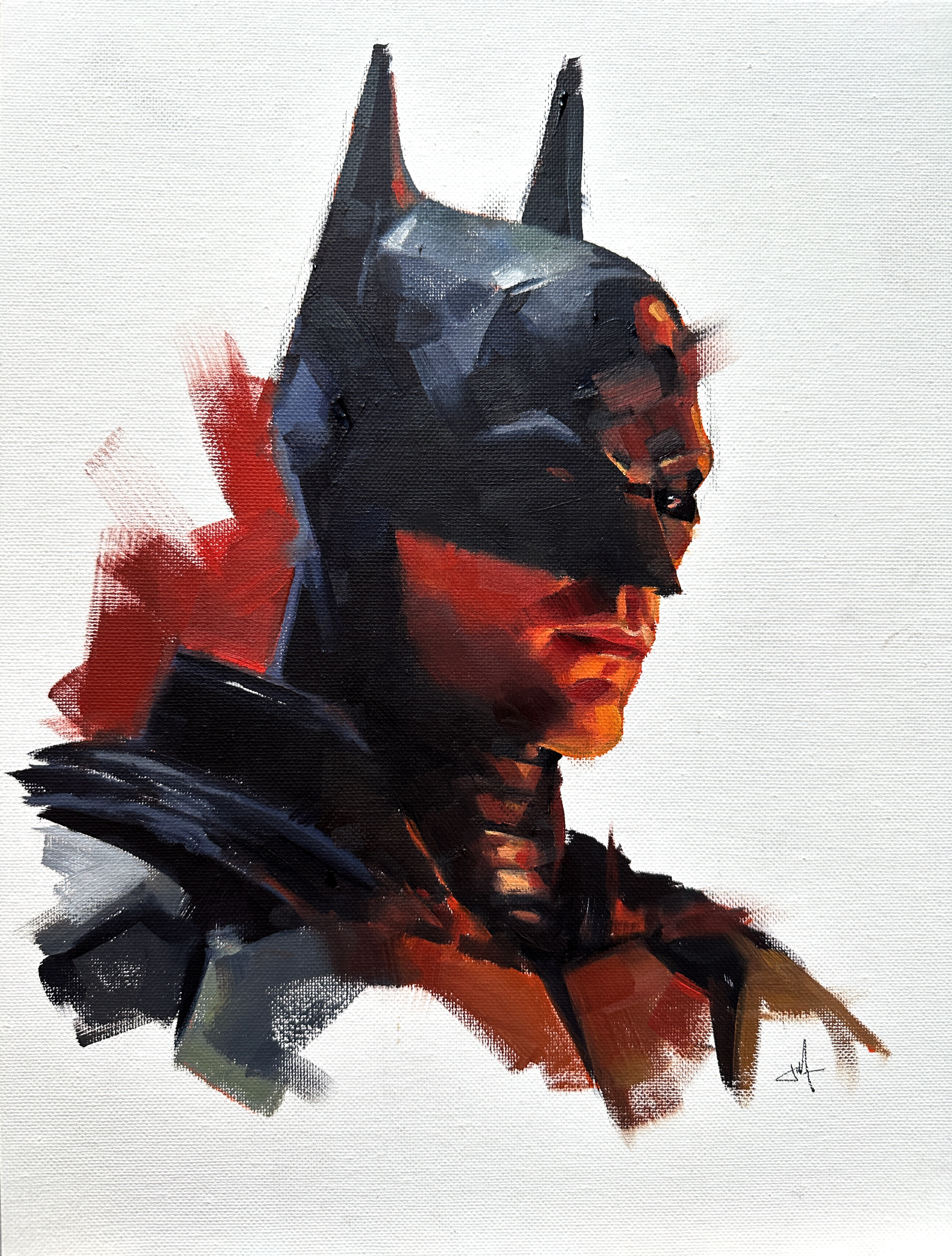 The Bat, 2023. Oil on canvas, 9 x 12 in.