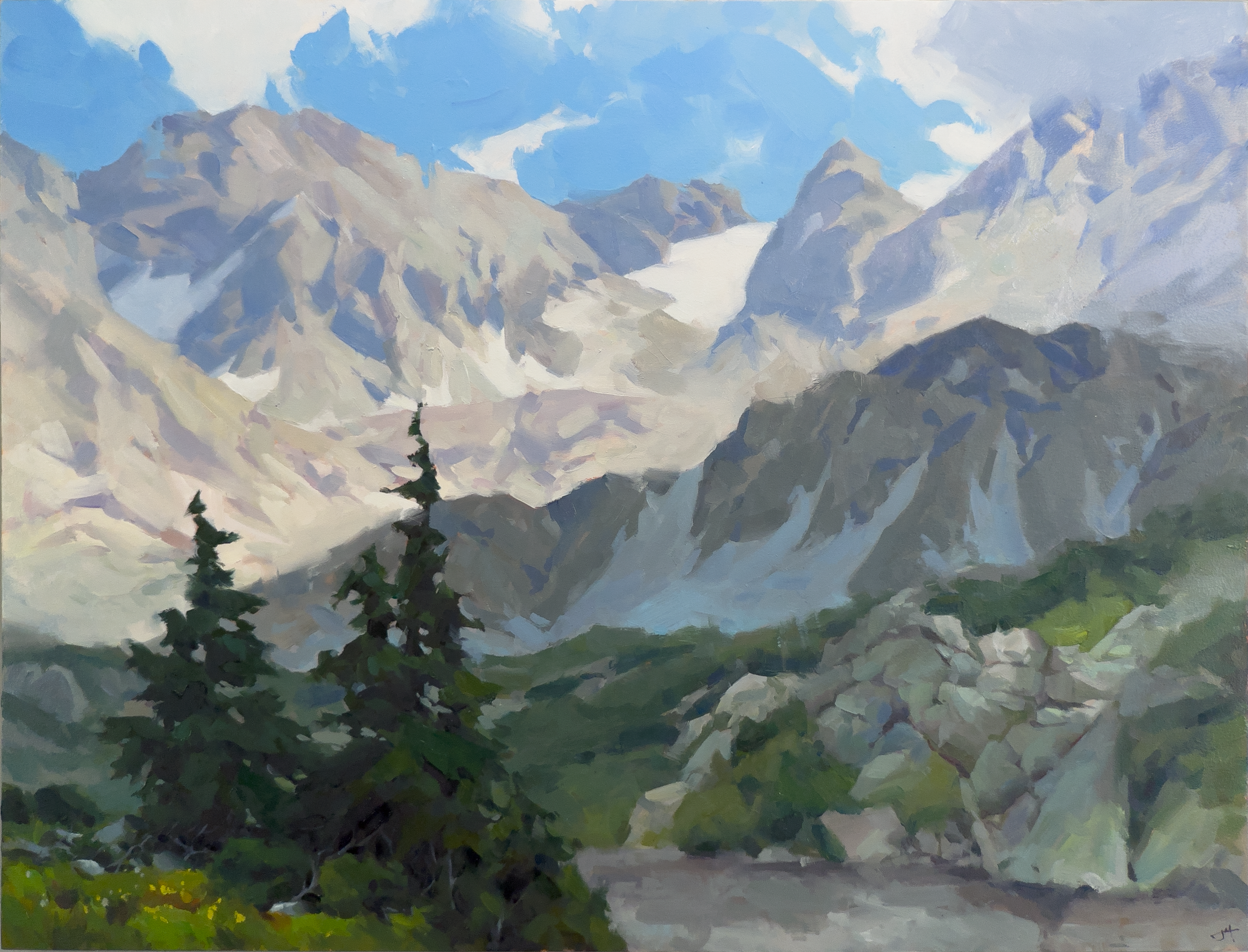 This Too Shall Pass, 2025. Oil on panel, 24 × 36 in. 