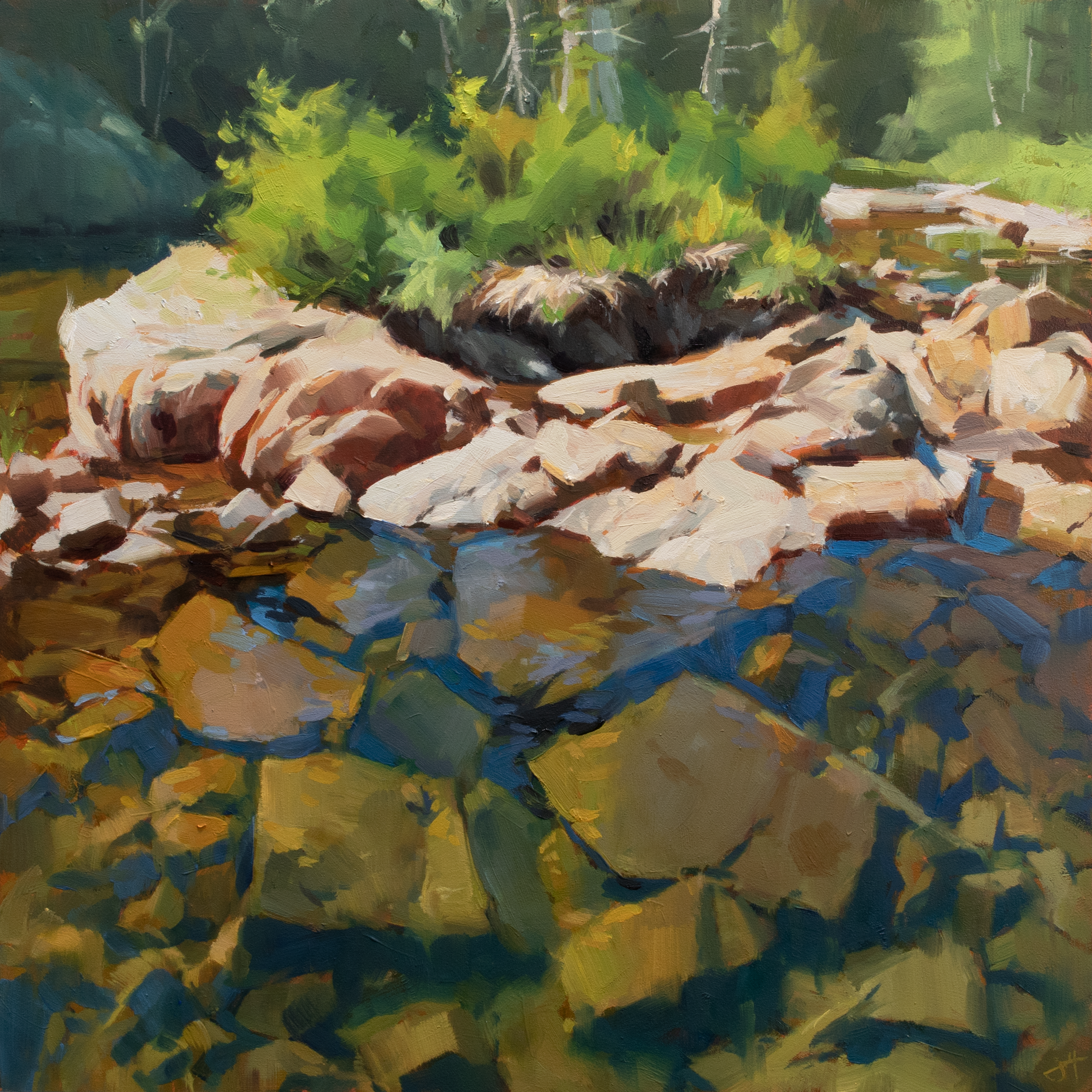 Stand Still, 2025. Oil on panel, 12 × 12 in.