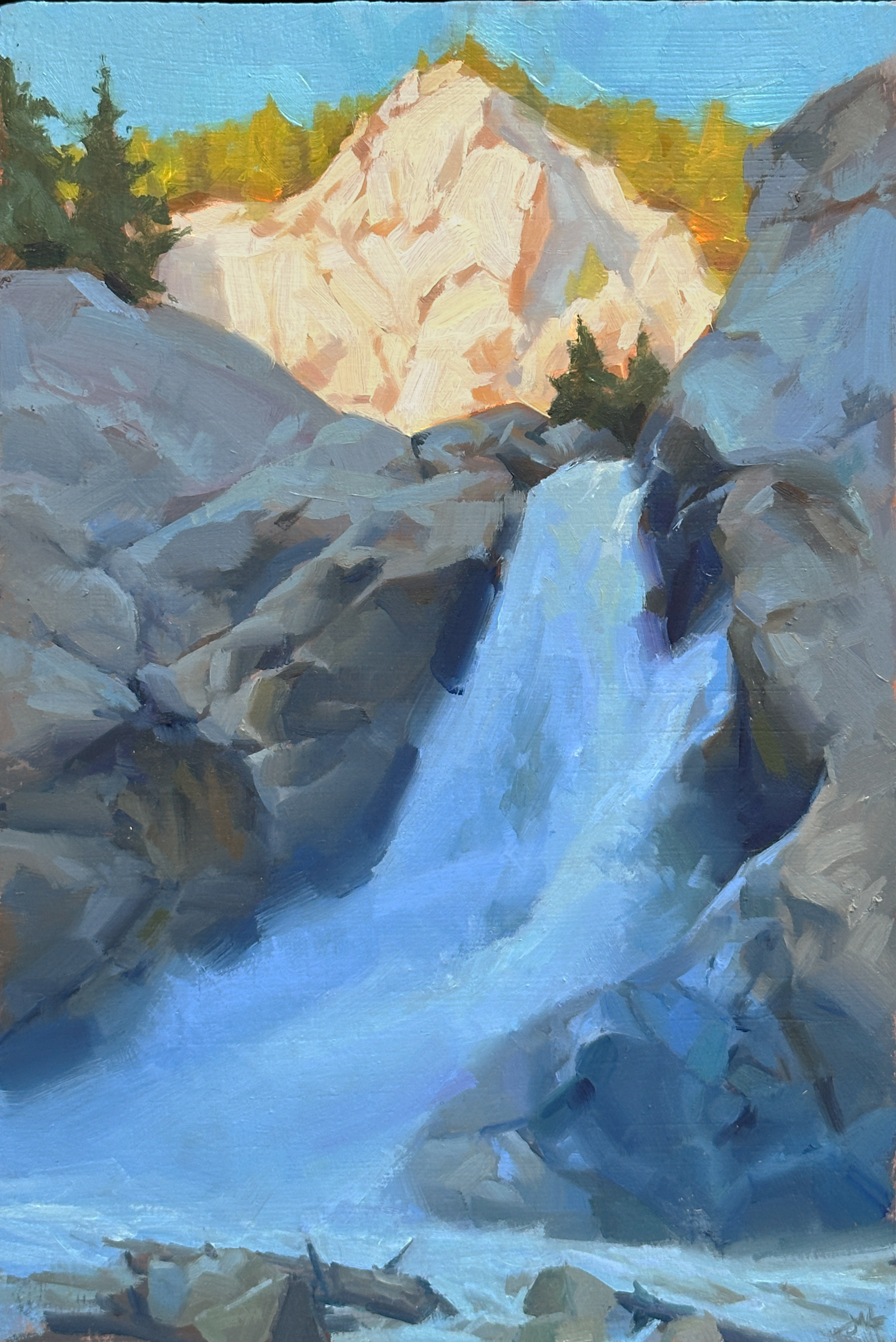 Emanation, 2025. Oil on panel, 8 × 12 in.