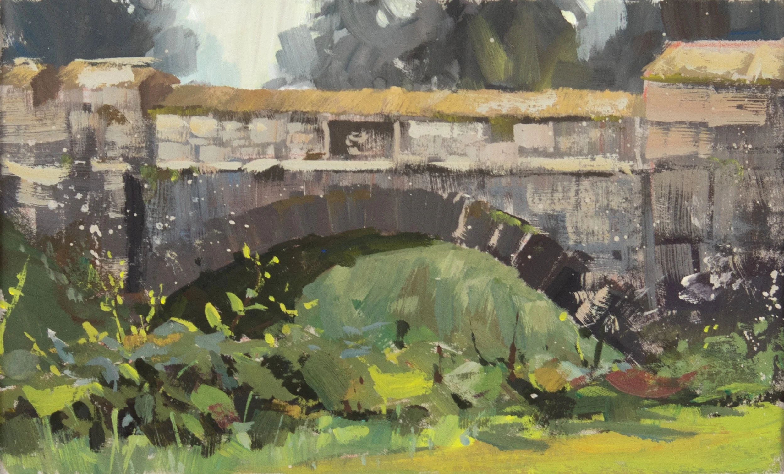 Scotland Study, 2021. Gouache on paper, 6 × 8 in. Plein air.