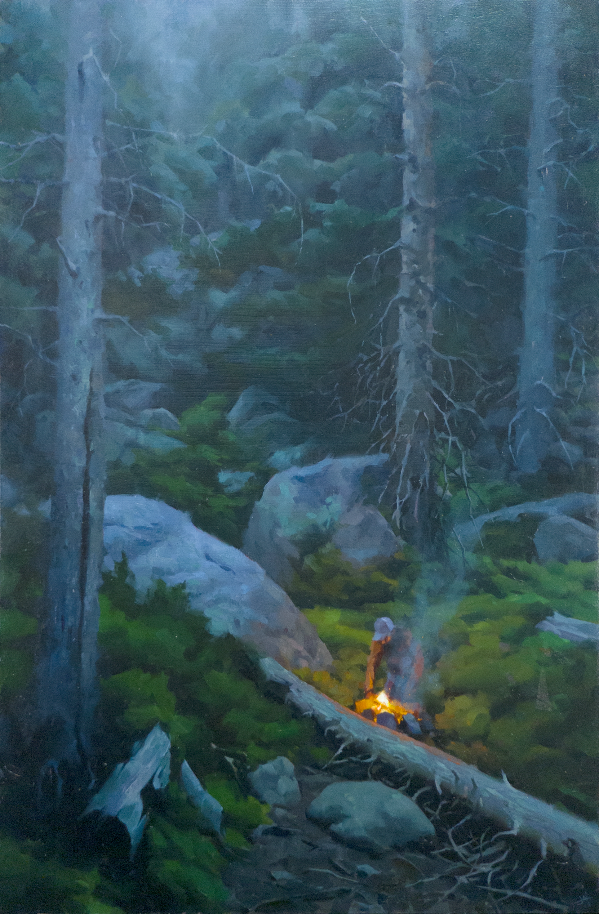 Stark Relief, 2025. Oil on panel, 24 × 36 in.