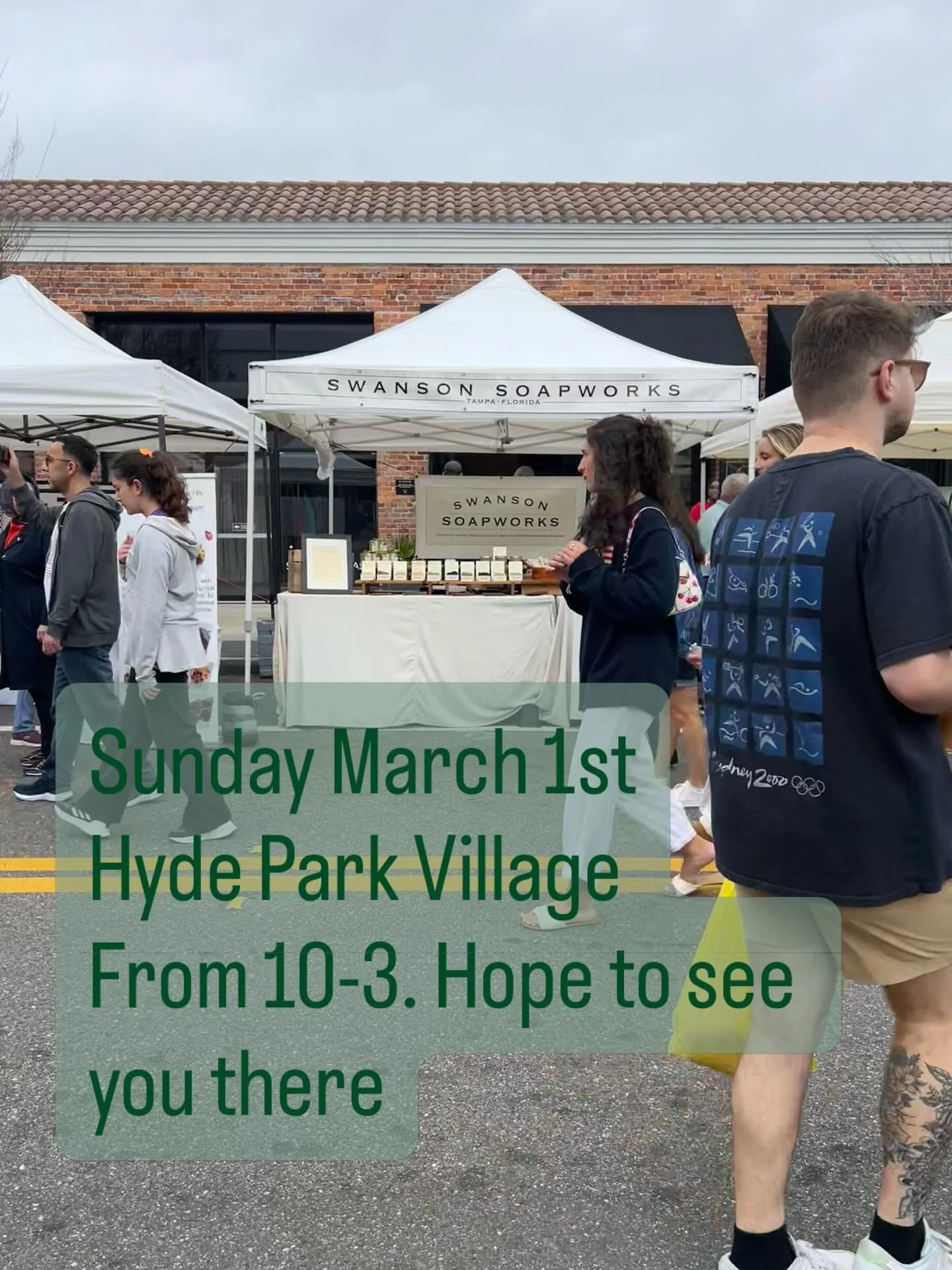 Hyde Park Village Market, Tampa
From 10-3
@hydeparkvillage