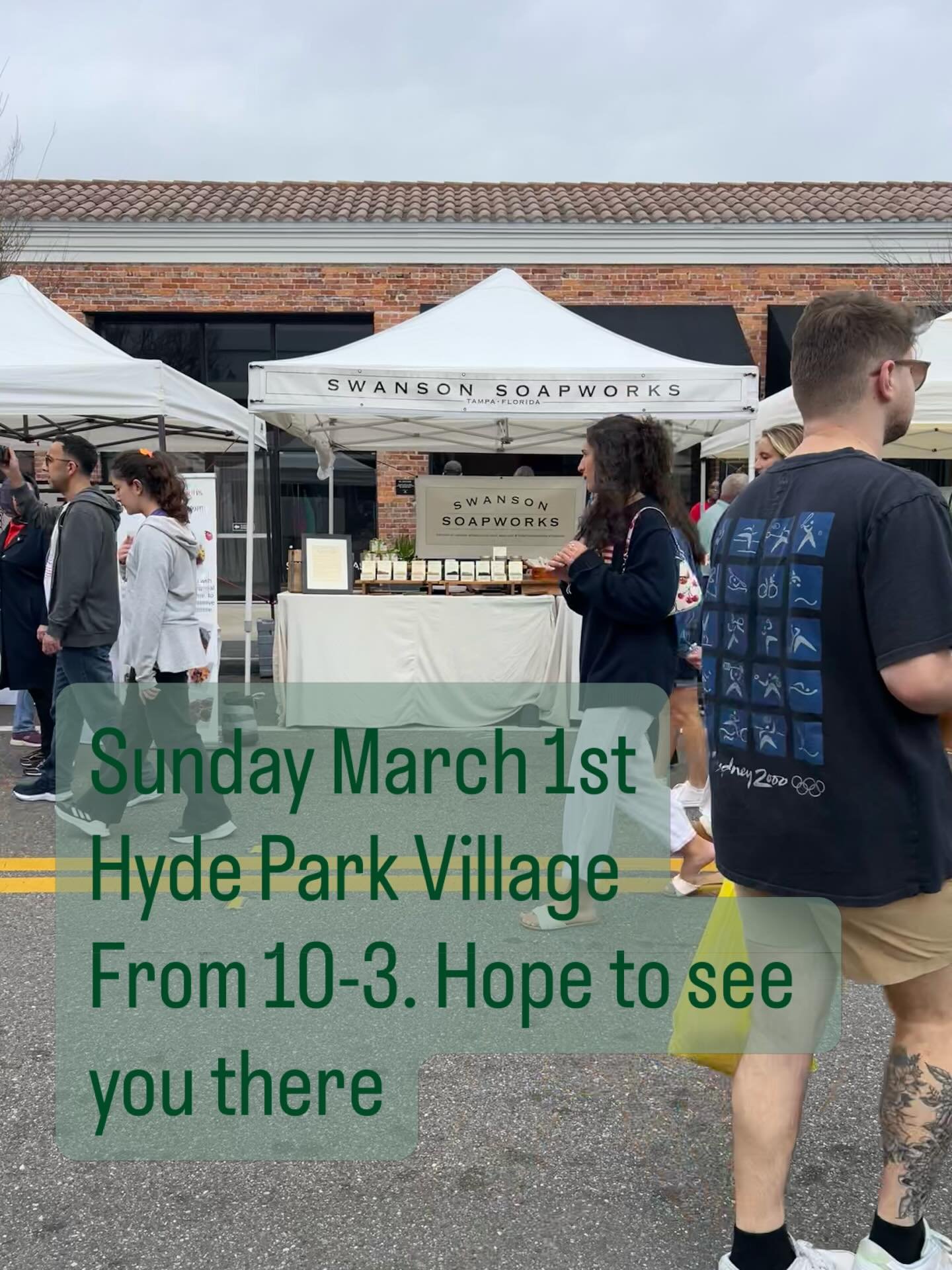 Hyde Park Village Market, Tampa
From 10-3
@hydeparkvillage