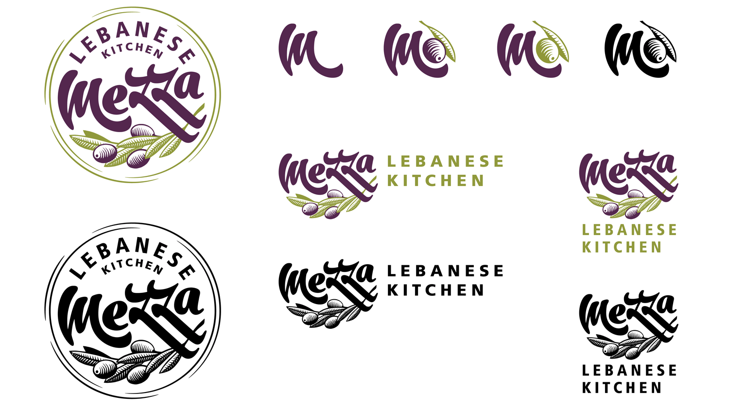 THE LOGOTYPE AND MARKS The calligraphy-based logo was crafted by hand to emphasize the restaurant’s emphasis on homemade recipes and authentic ingredients.