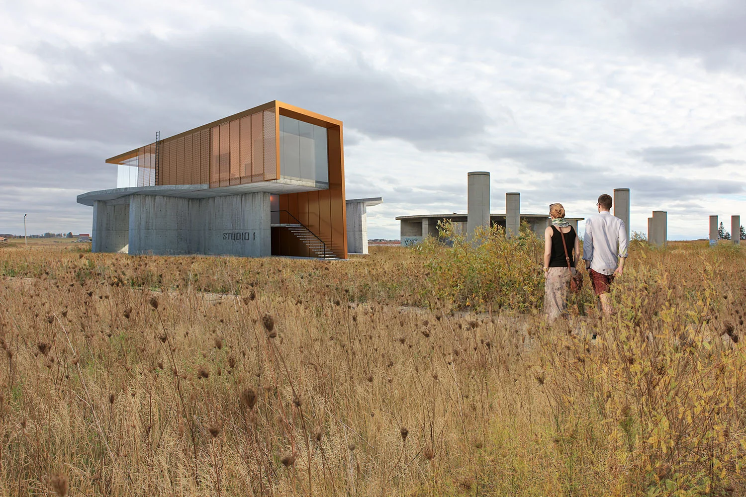 Visitors are encouraged to explore rotating artist studios that express the industrial materials of the former Fabrication Yards.