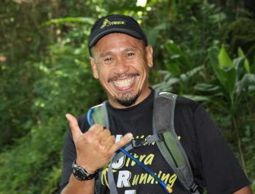 Fish has the best smile. The encouragement of other runners was a very important motivator for me during the race. Photo by Andrea Stout.