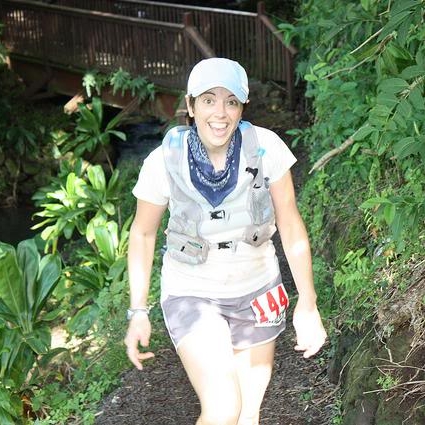 Wow, we're actually doing this! Coming into Nature Center at the end of Loop 1. Photo by Andrea Stout.