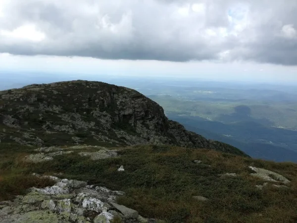 Another look west as I descend toward the long-awaited Profanity Trail!