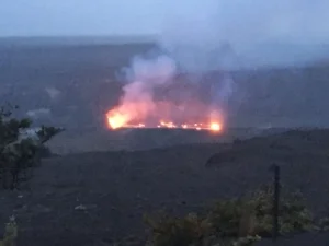 Halema'uma'u crater, as of this morning.