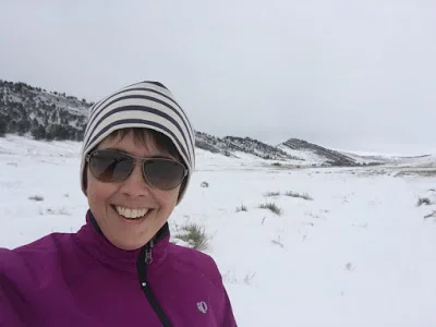 Happy runner with warm toes.