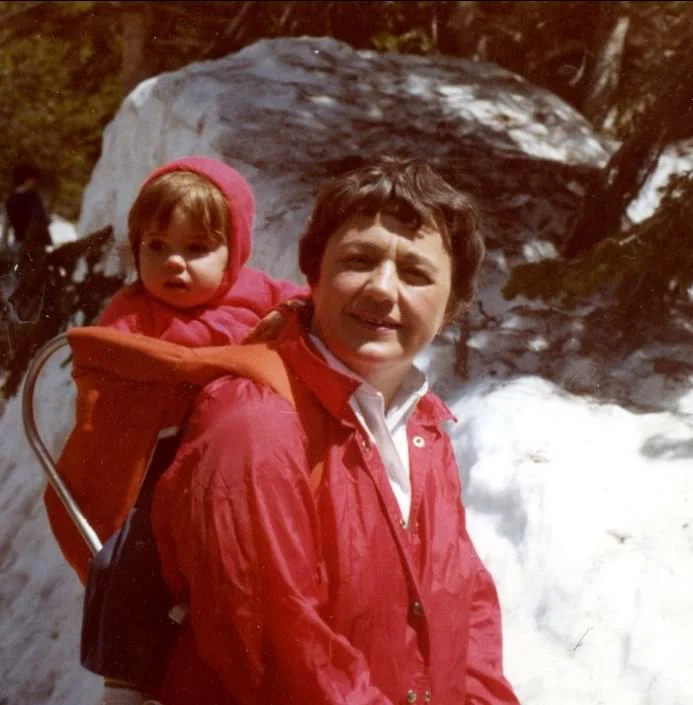 Early in my life, on a hike with Grandma (Sprague Lake, Rocky Mountain National Park) 1978.