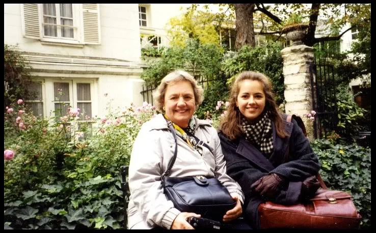 Grandma and me at Reid Hall, Paris, 1997.