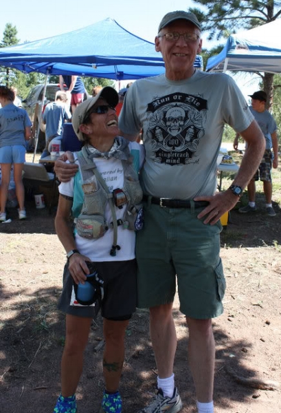 Sarah and Ed at Shinglemill. Yes, he really is that tall. Photo by Andrea Stout.
