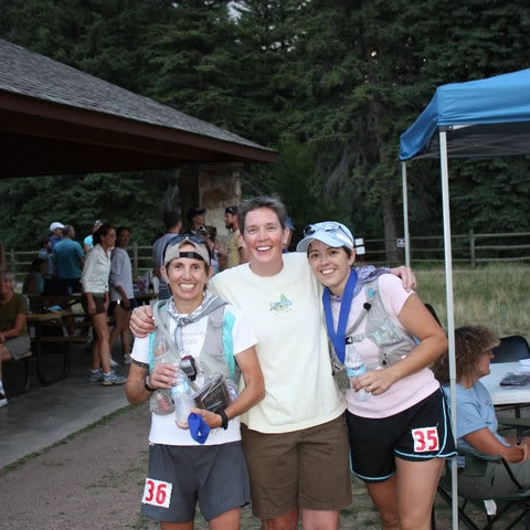 With Andrea at the finish!