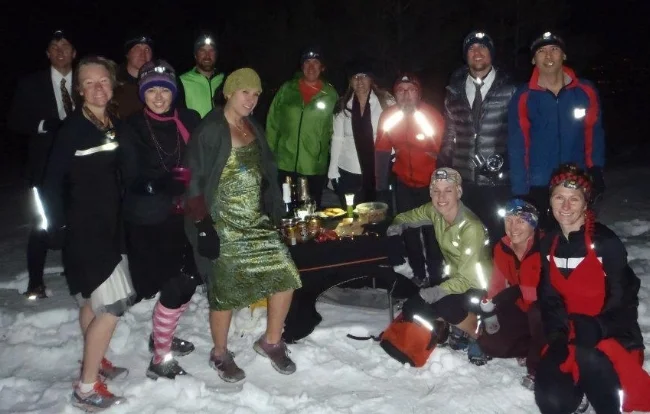 Fort Collins Trailrunners in our Winter Formal finery.