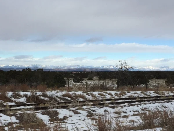 Gorgeous snowy mountain views.
