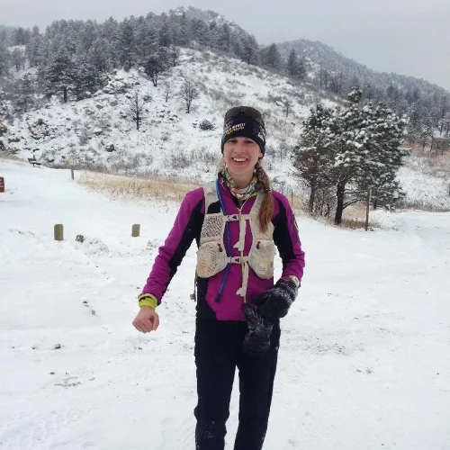 Jenn is the first woman through Arthur's, and looks ready to go another thirty miles.