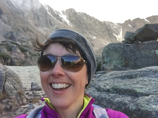 Enjoying the wild, wild winds at Lake of Glass.