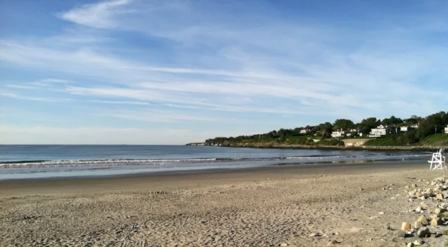 The beach at Easton Bay.