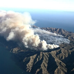 Fire on Catalina Island