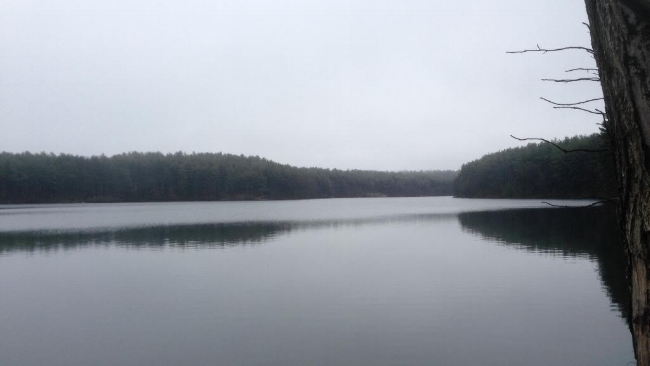 One of the many ponds & reservoirs along the trail.