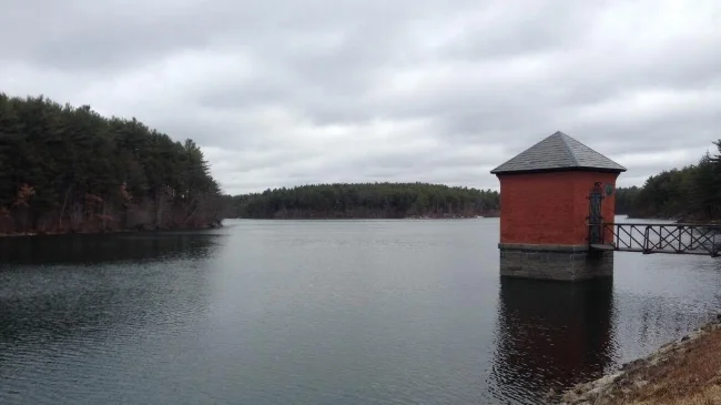 Another reservoir (there's a pond around every corner here!)