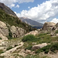 Ouzel Lake and Bluebird Lake in July