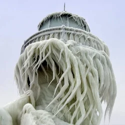 Ice Along Lake Michigan's Shore