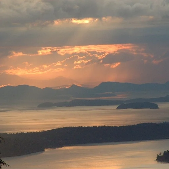 Sunset view in Larrabee State Park, courtesy of the Washington State Parks & Recreation Commission.
