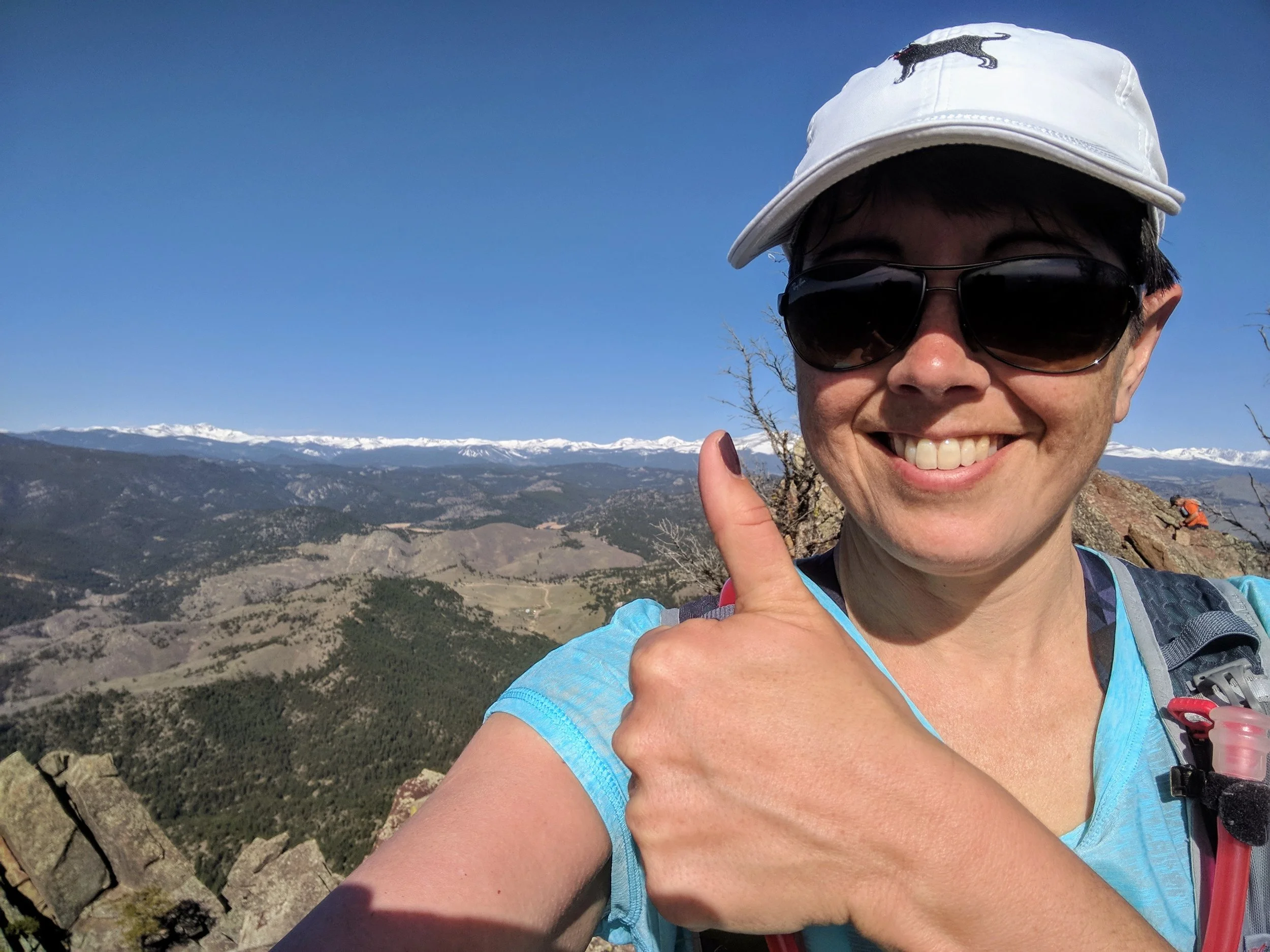...and the high peaks of the Continental Divide to the west (behind me in this photo).