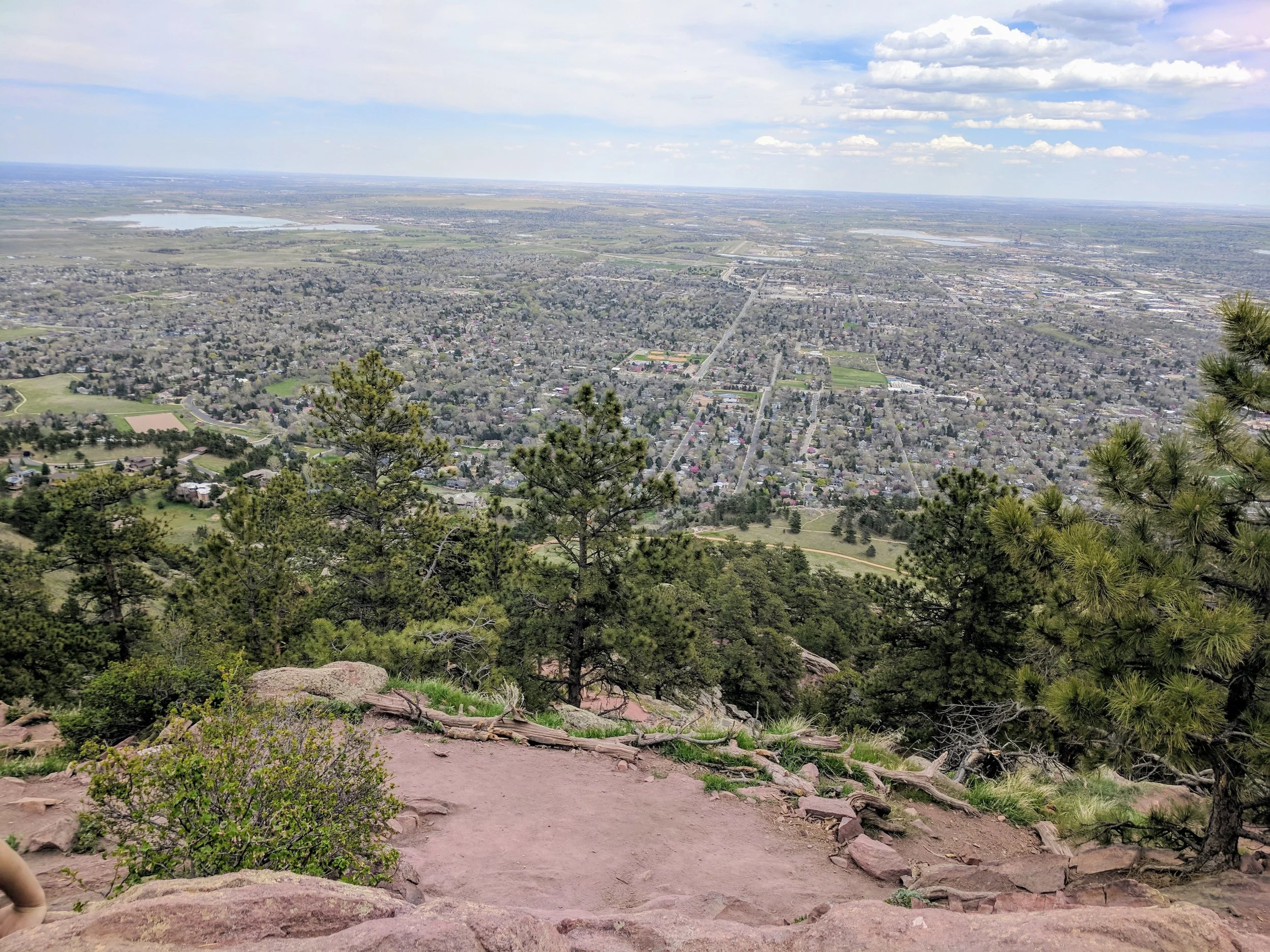 Nice view over Boulder, looking east.