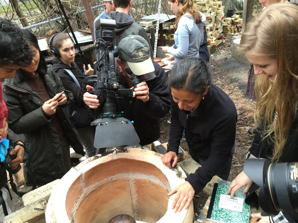 Recreating Ancient Greek Ceramics, here at Baltimore Clayworks, 2015 (instructor Sanchita Balachandran)