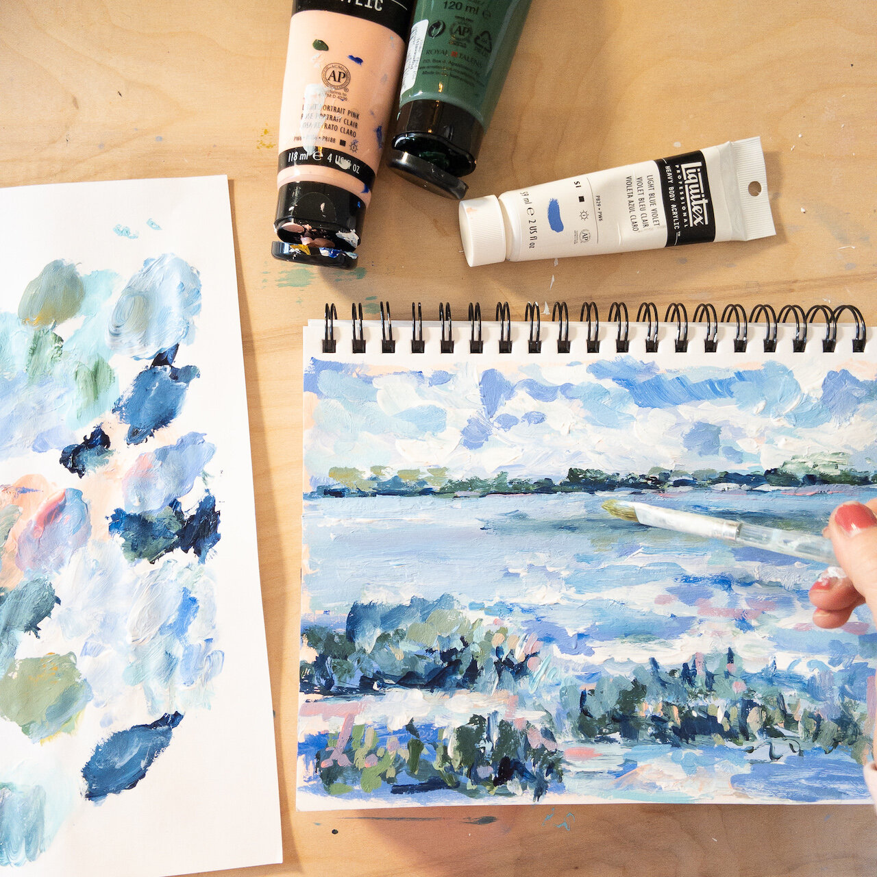 How To Paint A Marsh: Acrylic Landscape Tutorial — Michelle Brunner