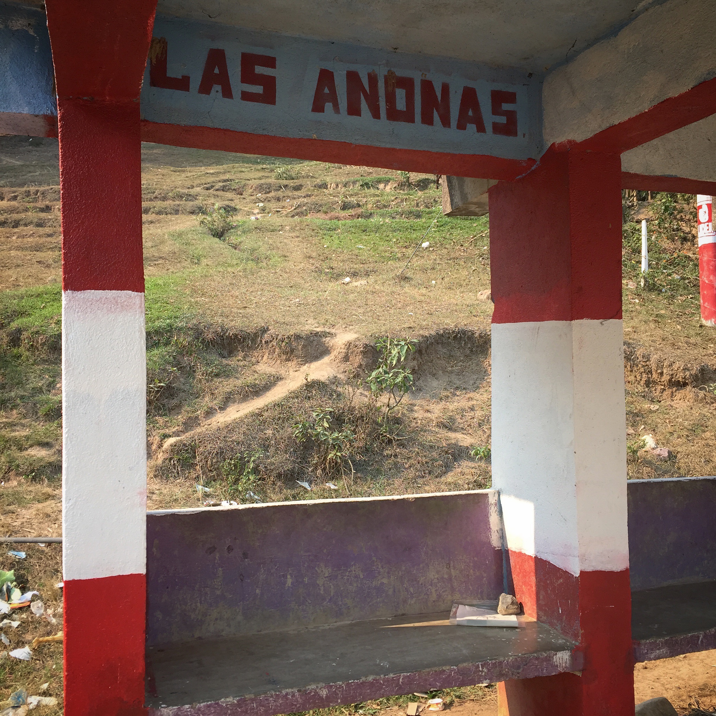 Bus stop. ISFB3/2015, site 2. Chicaman, Guatemala
