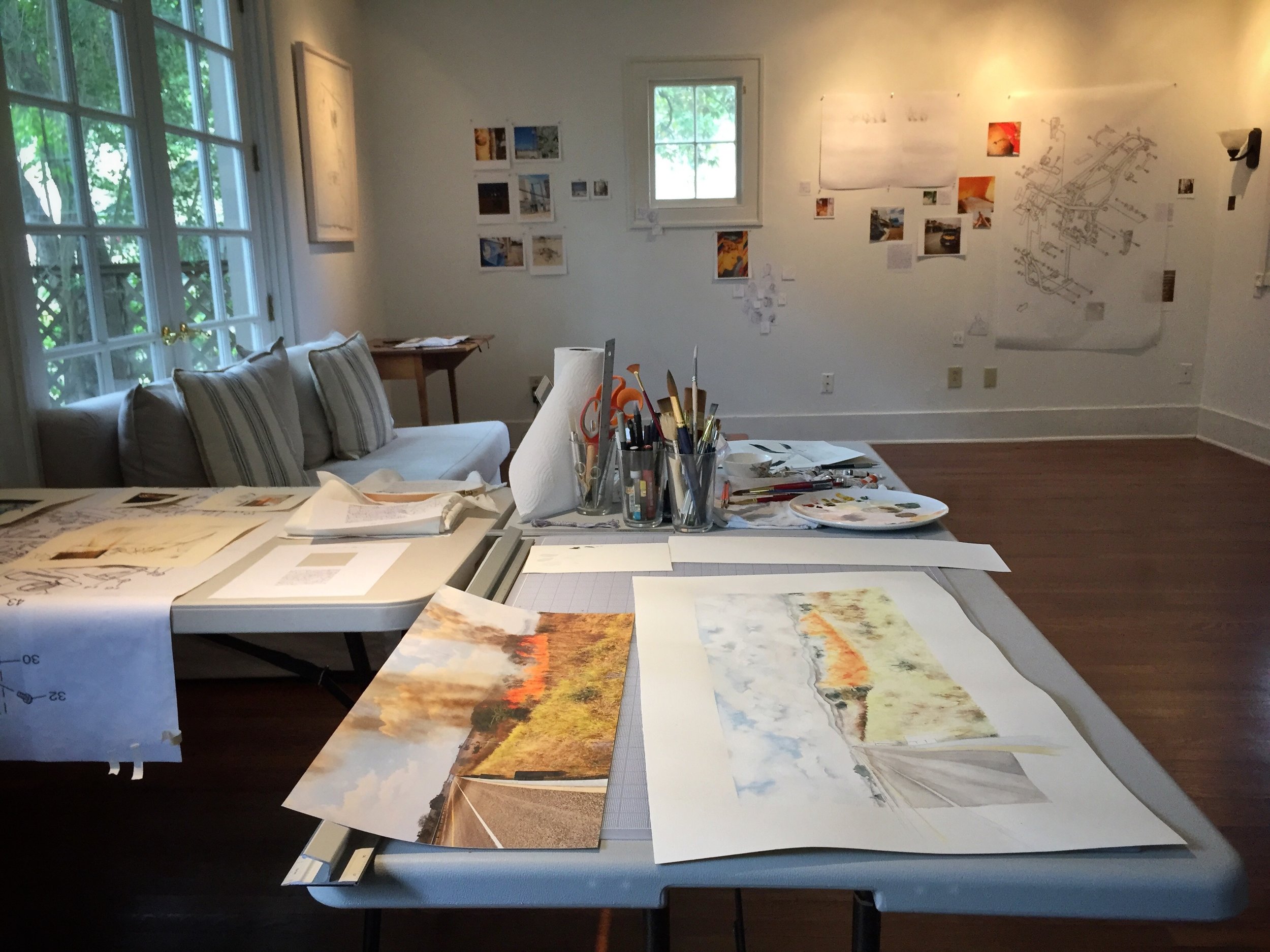 Cherryhurst House studio and artists' living space