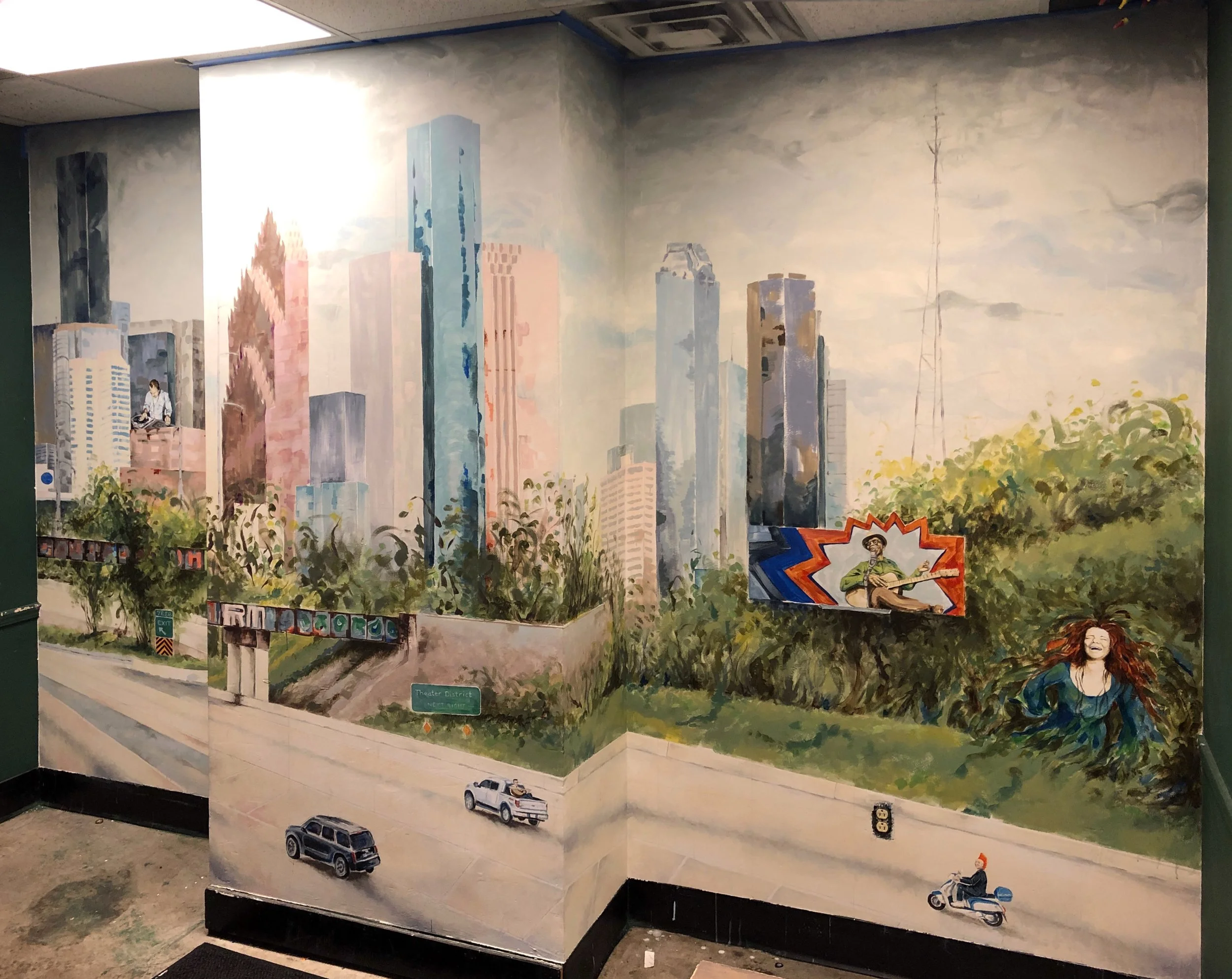 Greenroom A Mural, House of Blues Houston