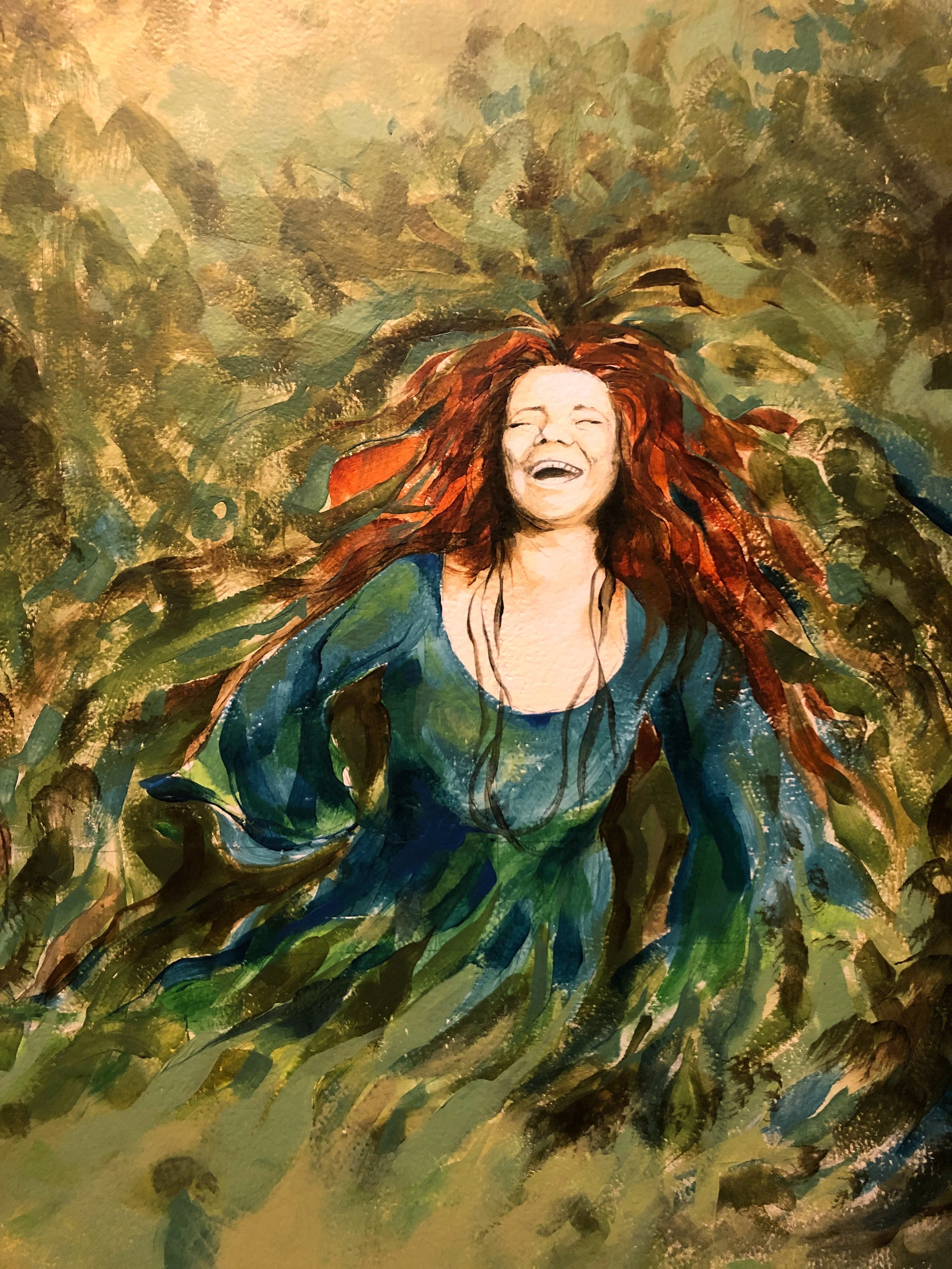 Janis Joplin. Greenroom A Mural detail, House of Blues Houston