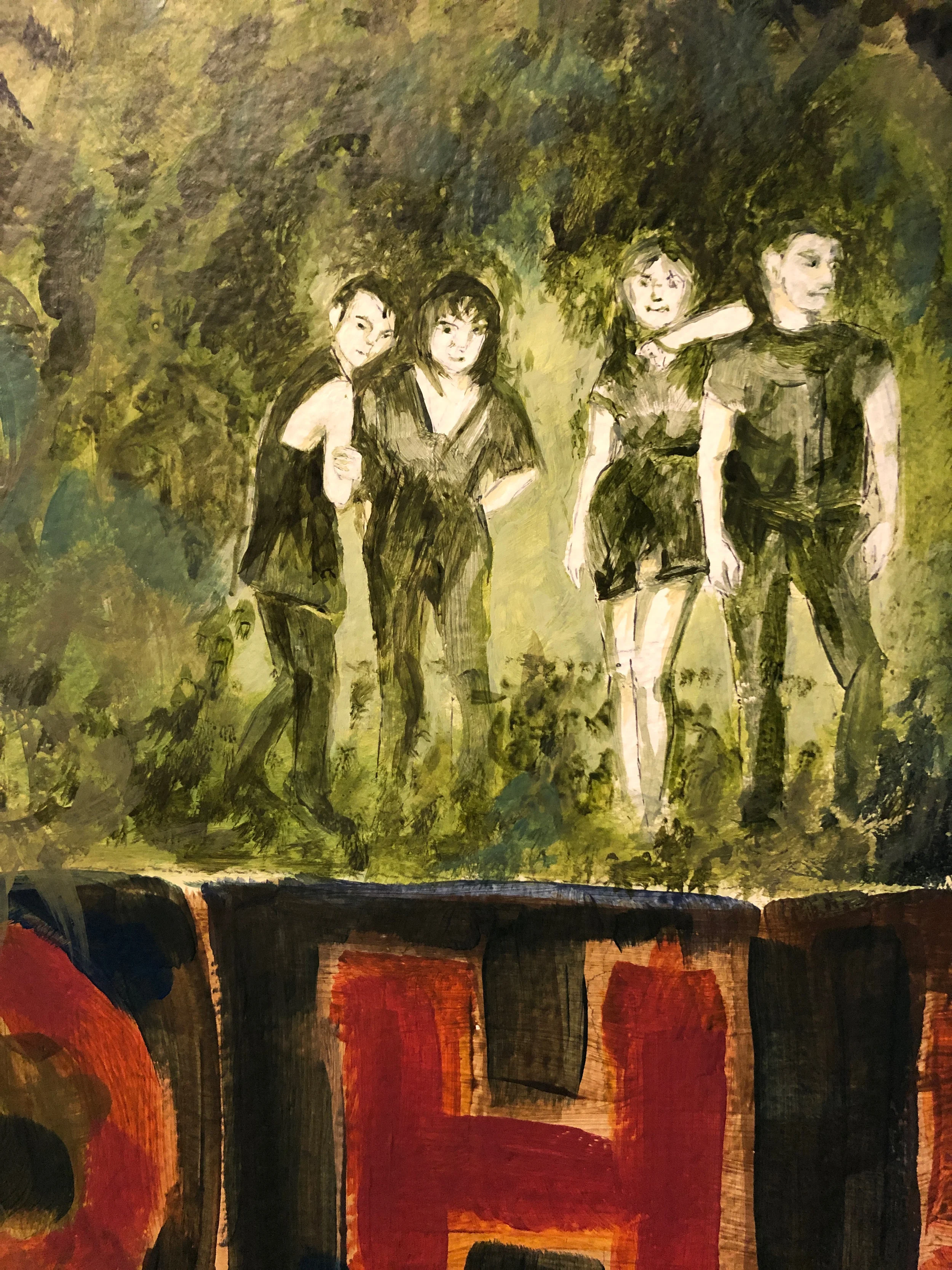 Mydolls. Greenroom B Mural detail, House of Blues Houston
