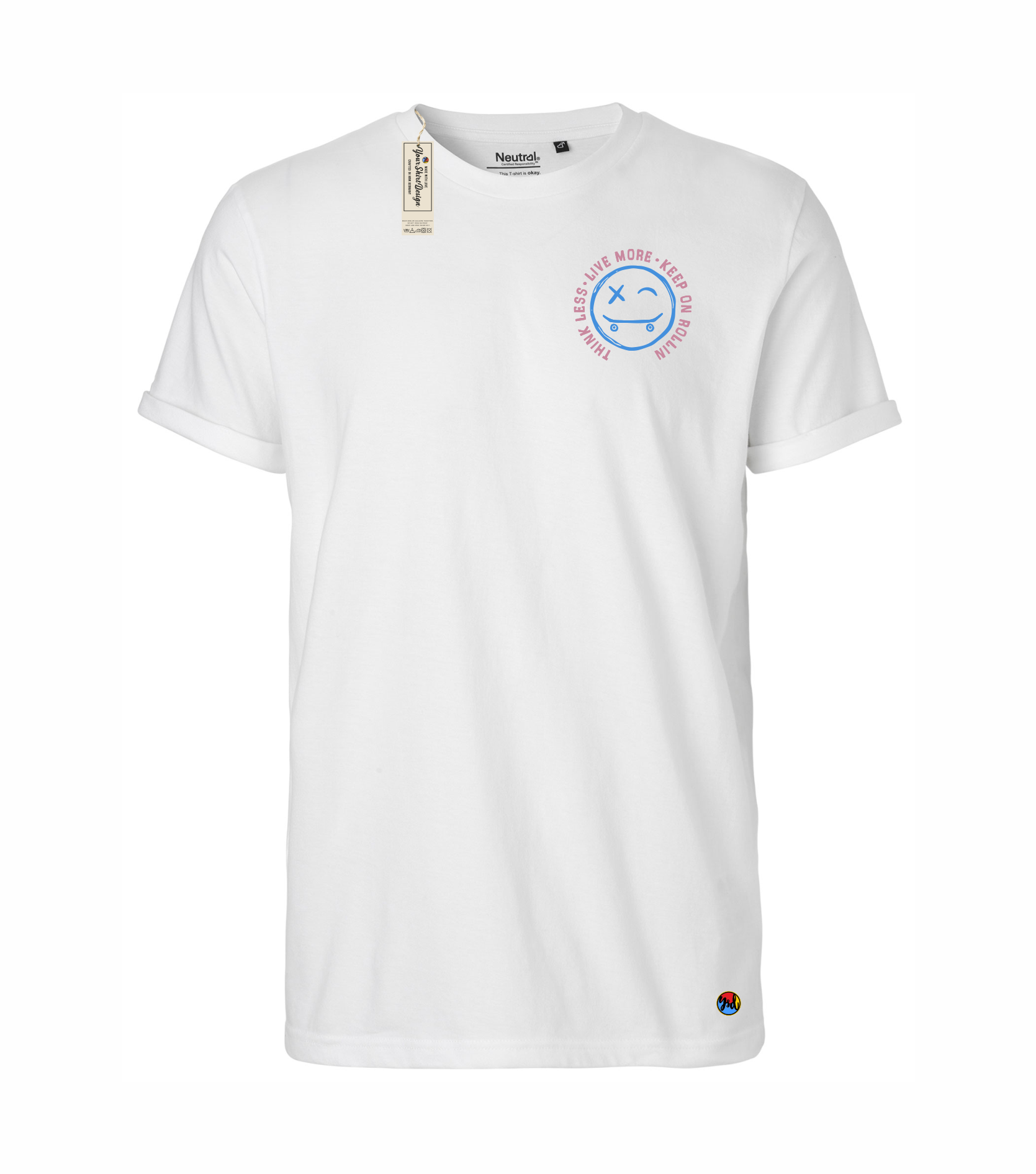 Skaters Smile Roll-Up Shirt White 1.png