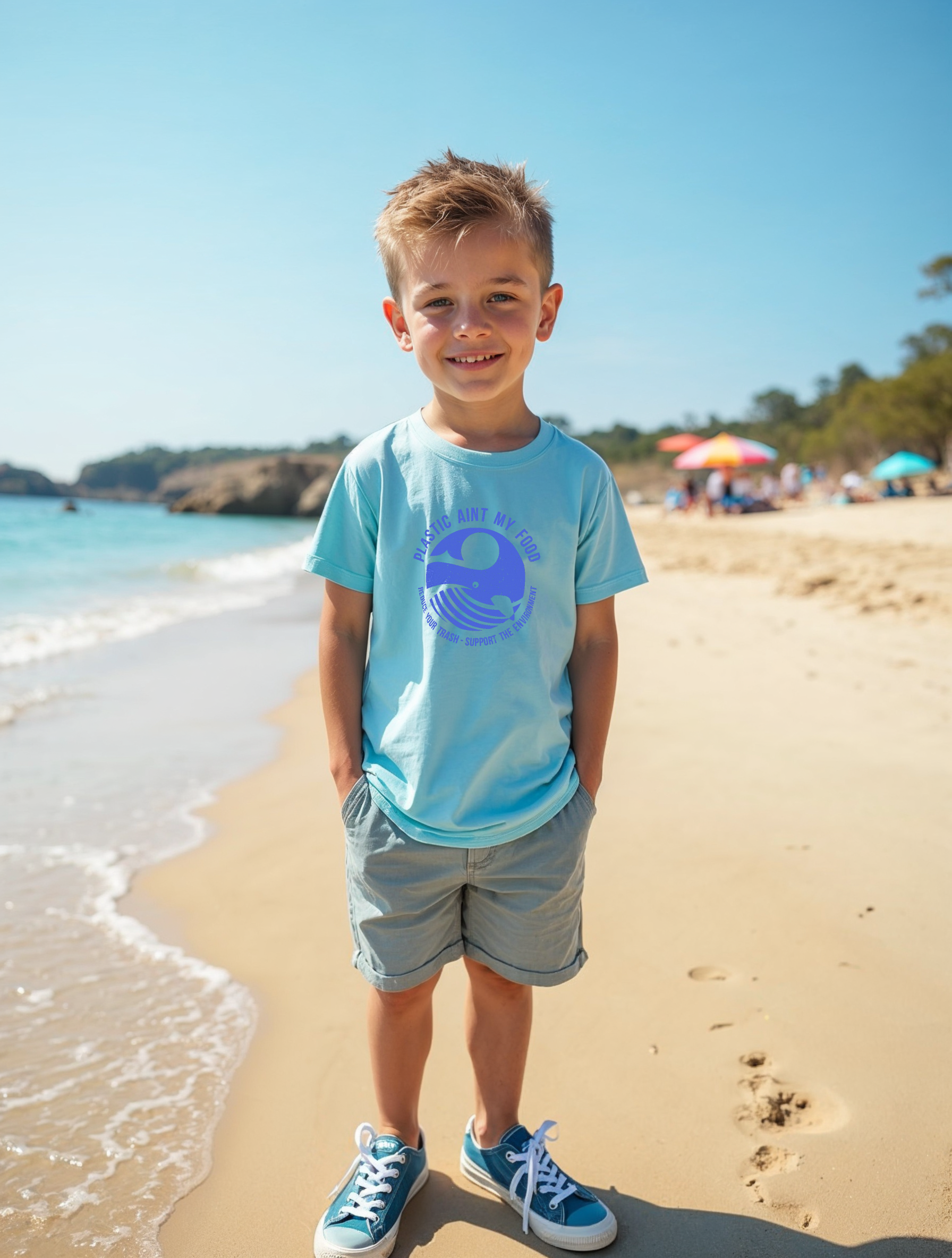 Support the Environment Whale Kinder T-Shirt (verschiedene Farben)