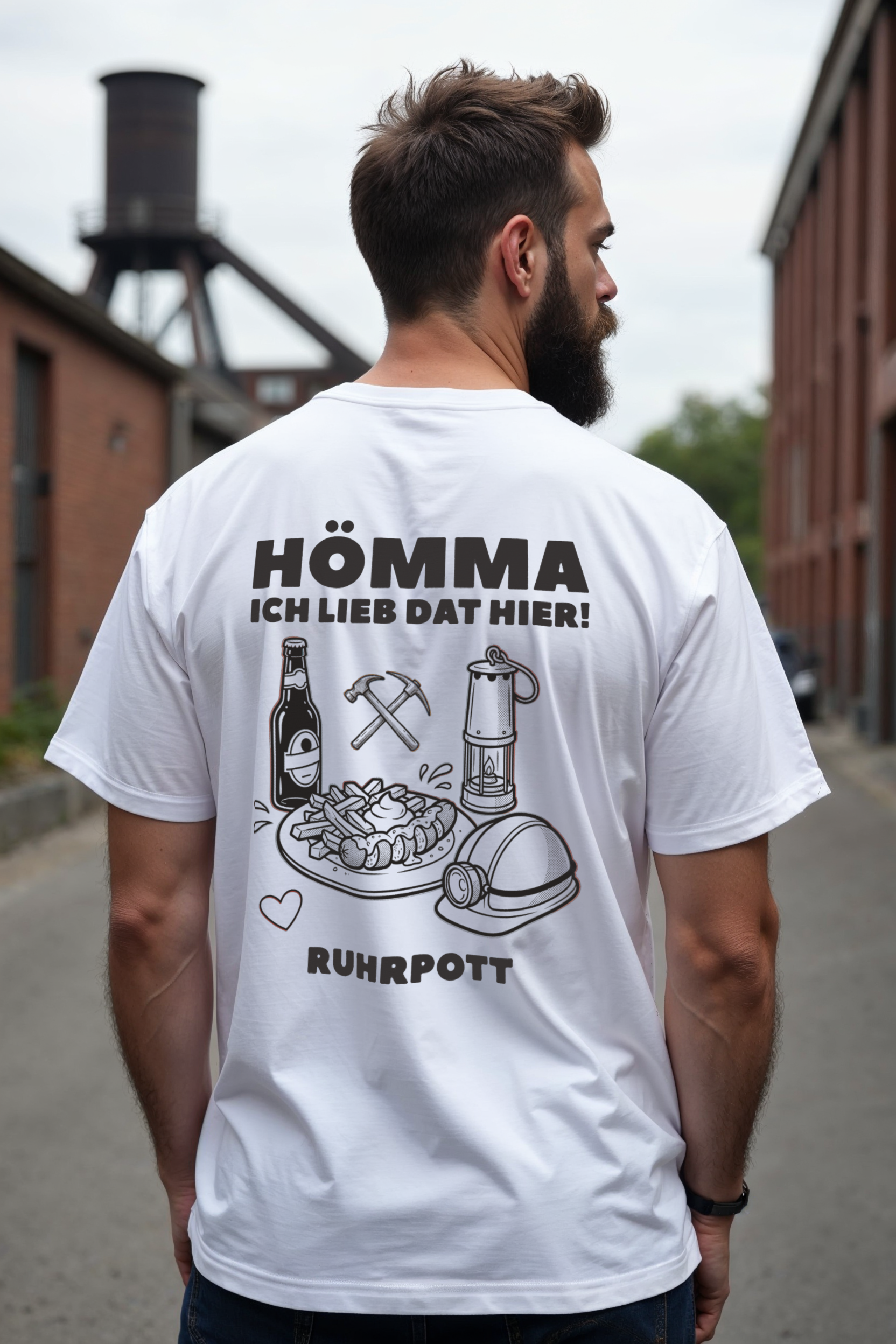 Ruhrpott-Liebe Mantaplatte Oversized Heavy Tee (Unisex)